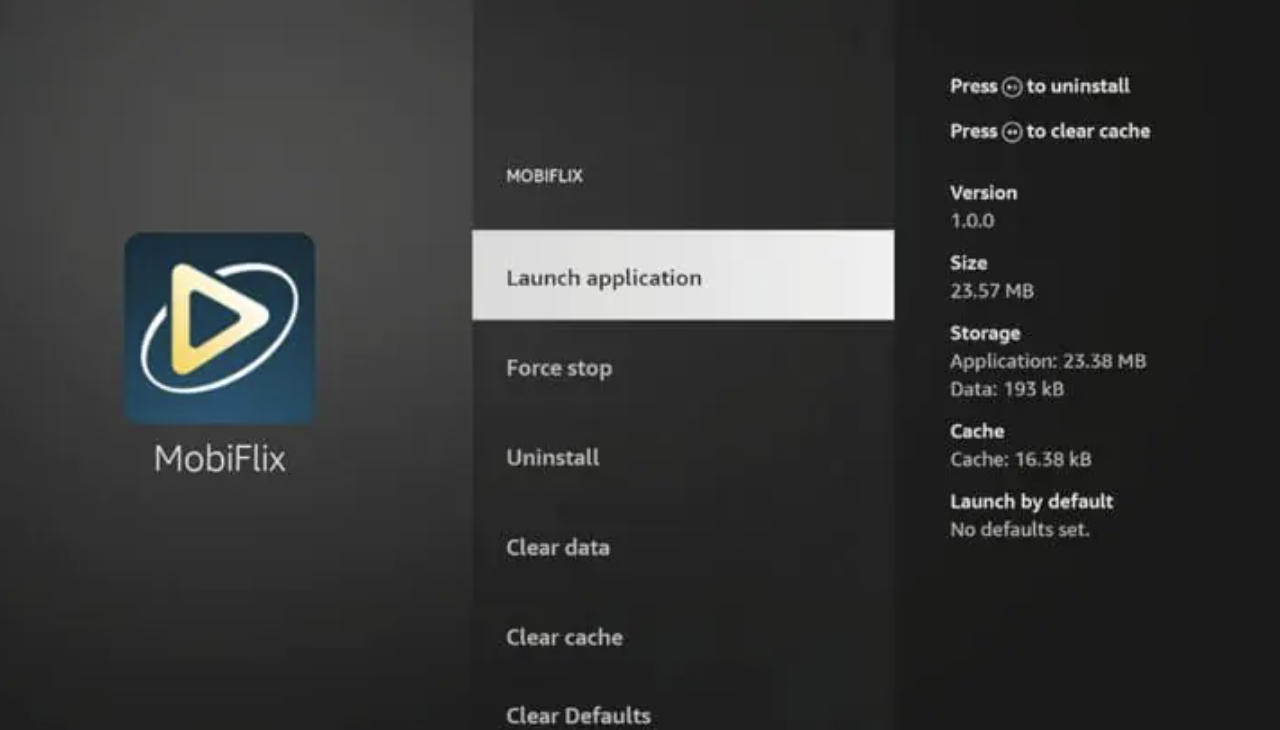 Open MobiFlix App on FireStick - Free