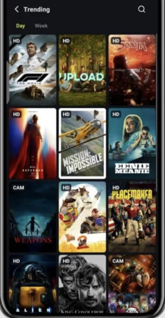 MobiFlix App Movies and TV Shows iOS